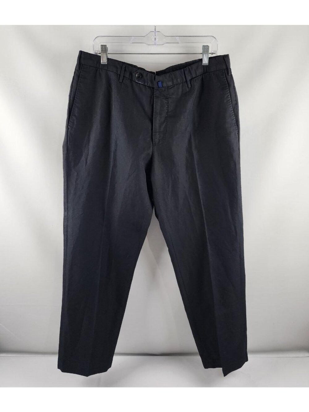 Incotex Pants Mens 38x28 Black Chinolino Classic Fit Pants